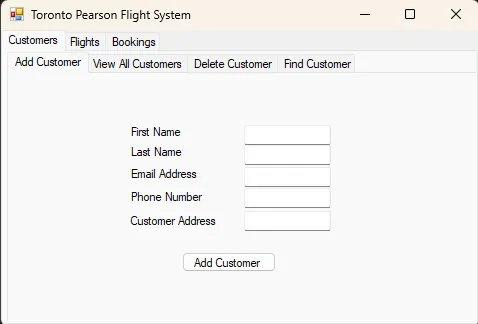 Airport Flight System Application